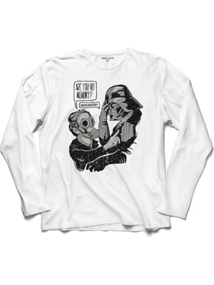 Kendim Seçtim Star Wars Are You My Mummy Super Vader Uzun Kollu Sweatshirt