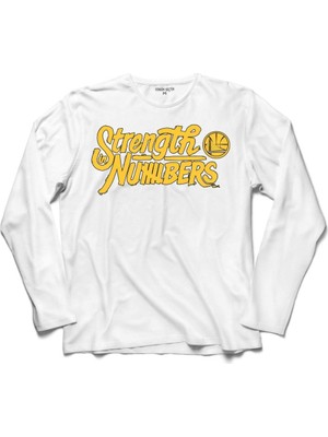 Kendim Seçtim Strength In Numbers Stephen Curry Logo Uzun Kollu Sweatshirt