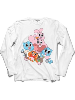 Kendim Seçtim The Amazıng World Of Gumball 2 Uzun Kollu Sweatshirt