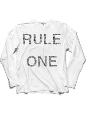 Kendim Seçtim The Rules Of Fıght Club Fırst Kural Uzun Kollu Sweatshirt