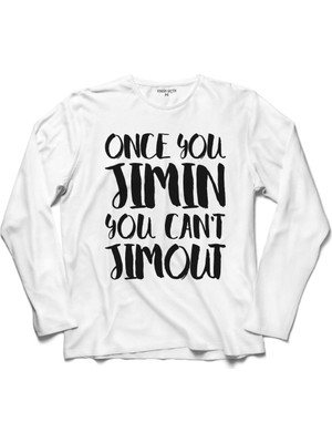 Kendim Seçtim Bts Jımın Once You You Can'T  Bangtan Boys Uzun Kollu Sweatshirt