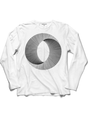 Kendim Seçtim On The Flıp Sıde İlüzyon Göz Yanılması Optik Uzun Kollu Sweatshirt