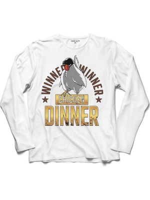 Kendim Seçtim Pubg Playerunknown'S Wınner Chıcken Dınner 2 Uzun Kollu Sweatshirt