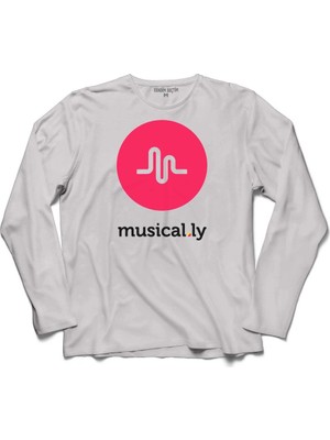 Kendim Seçtim Musical Ly Musical.Ly Crown Wave Classic Müzik Uzun Kollu Sweatshirt