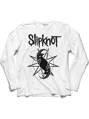Kendim Seçtim Slipknot Slip Knot Ravado Goat Star Logo 3 Uzun Kollu Sweatshirt