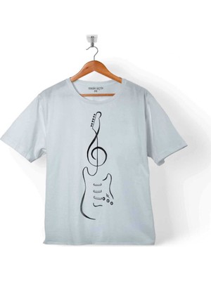 Kendim Seçtim Sol Anahtarı Elektro Gitar Müzik Nota Metallıca Çocuk T-Shirt