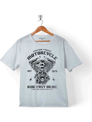 Kendim Seçtim Custom Engine Motorcycle Rıde Fast Or Dıe 1978 Çocuk T-Shirt