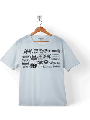 Kendim Seçtim Ben Sahar Behemoth Metal Rock Kuru Kafa Skull 2 Çocuk T-Shirt