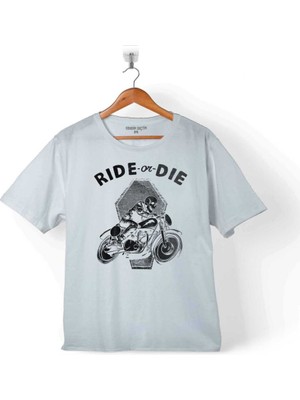 Kendim Seçtim Rıde Or Dıe Sür Ya Da Öl Ölüm Yarışı Morcycle Çocuk T-Shirt
