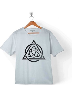 Kendim Seçtim Trıquetra Trıangle Yaşam Ölüm Başlangıç Yeniden Çocuk T-Shirt