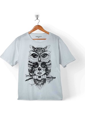 Kendim Seçtim Owl Baykuş Üzgün Kız Güçlü Kadın Çocuk T-Shirt