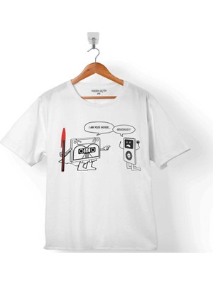 Kendim Seçtim Kaset Kalem Nostalji Star Wars I Am Your Father Çocuk T-Shirt
