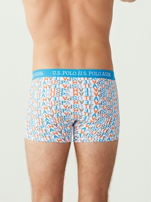 U.S. Polo Assn. Erkek Lacivert - Gri Melanj - Mint 3'lü Boxer