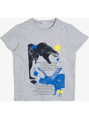 Koton Erkek Çocuk Baskılı Pamuklu Kısa Kollu Bisikl