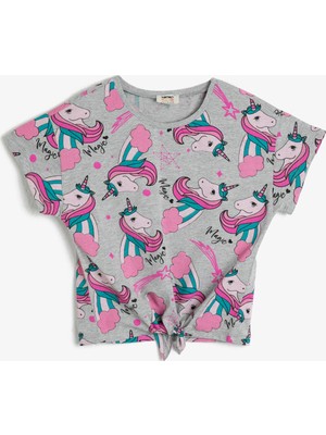 Koton Unicorn Desenli Kısa Kollu Tişört