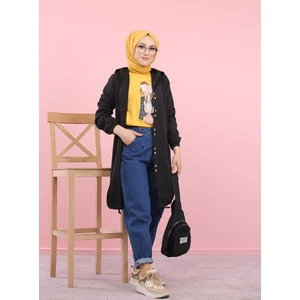 Siyah Tesettür Tunik 8359