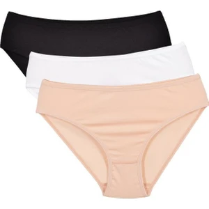 3'lü paket Likralı Bikini Kadın Külot 203