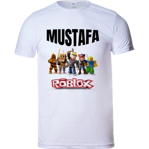 Çocuk Tişörtü Roblox Isim Yazılı Kısa Kollu