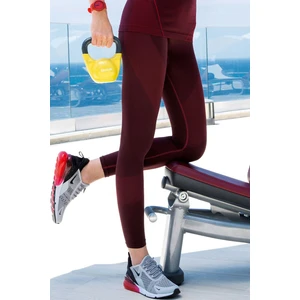 Yeni İnci Çizgili Bilek Boy Fitness Spor Giyim Tayt S211