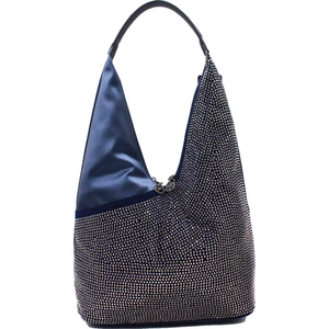 Nas Bag 1030 Saten Taşlı Kadın Omuz Çanta Kadın Çanta Lacivert