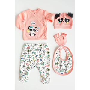 Gökkuşağı Panda Kız 5'li Set