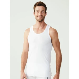 U.S. Polo Assn. Erkek 80189 Beyaz 2'li Atlet