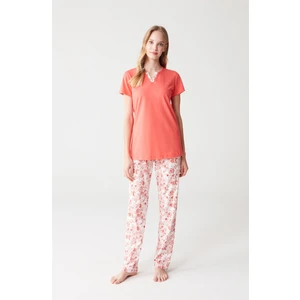 Mod Collection 3264 Kadın Pijama Takımı - Mercan