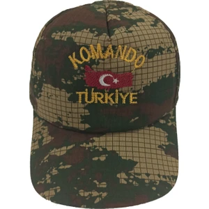 Çocuk Asker Kepi Kamuflaj