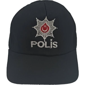 Çocuk Polis Kepi Siyah