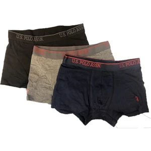 U.S. Polo Assn. 80097 3'lü Likralı Erkek Boxer