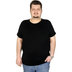Büyük Beden Erkek Tshirt Bisiklet Yaka Basic 20031 Siyah