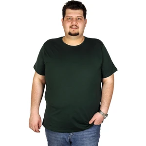 Büyük Beden Erkek Tshirt Bisiklet Yaka Basic 20031 Nefti