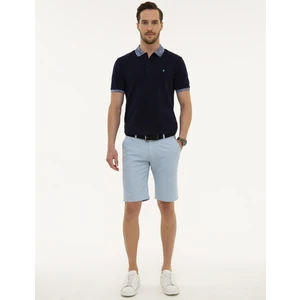 Pierre Cardin Erkek Açık Mavi Standart Fit Bermuda Şort 50219700-VR003