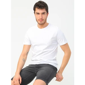 Kısa Kollu Düz Erkek T-Shirt