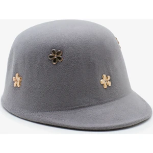 Kadın Çiçek Detaylı Şapka