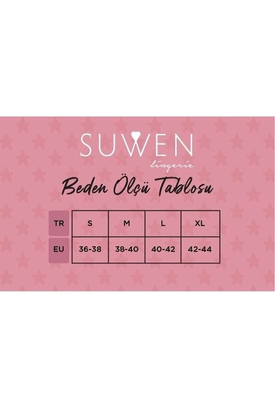 Suwen 3'lü Renkli Külot - Siyah - Ekru - Mor S