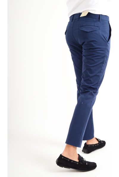 Luppo Club Chino Gabardin Indigo Erkek Pantolon