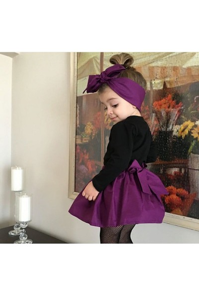 Özge Başaran Bebek ve Çocuk Fiyonklu Saç Bandana