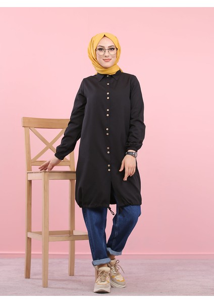Kadın Boydan Düğmeli Tunik modelleri