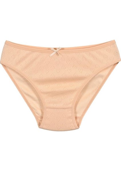 6'lı paket Jakarlı Kalp Desenli Kadın Bikini Külot 200