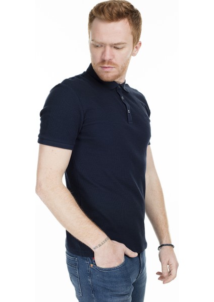 242051 Tyleen Lacivert ErkekPolo T-Shirt