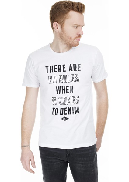 Baskılı Bisiklet Yaka Erkek T-Shirt 202 Lcm 242065 1101