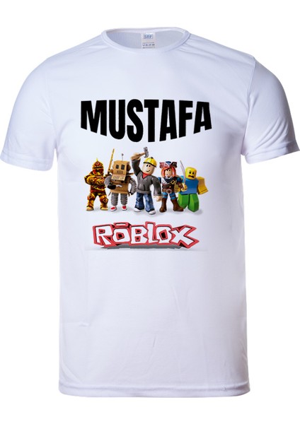 Çocuk Tişörtü Roblox Isim Yazılı Kısa Kollu