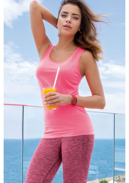 Düz Fitness Spor Giyim Atlet S201