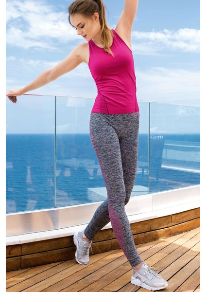 Düz Fitness Spor Giyim Atlet S201
