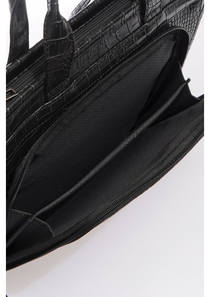 Luxury SG071219 Kroko/siyah Unisex Evrak Çantası fırsatları