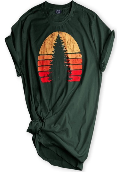 Genıus Store Kadın Outdoor Baskılı T-Shirt