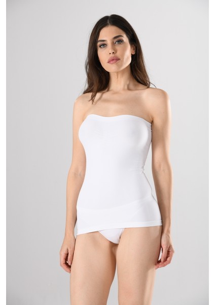 Büzgülü Straples Uzun 11040 Örme Seamless Dikişsiz Soft Basic Kadın Atlet fırsatları