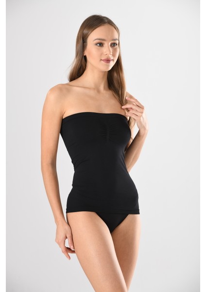 Büzgülü Straples Uzun 11040 Örme Seamless Dikişsiz Soft Basic Kadın Atlet fiyatları