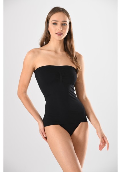 Büzgülü Straples Uzun 11040 Örme Seamless Dikişsiz Soft Basic Kadın Atlet indirimleri